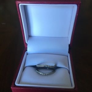 1/2 ctw Diamond Ring 14k White Gold Band Enhancer